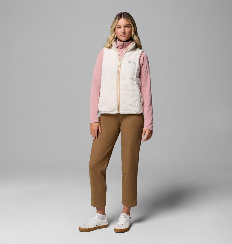 Women's West Bend II Sherpa Fleece Gilet, Color: Chalk, image 2