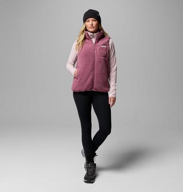 Women's West Bend II Sherpa Fleece Gilet, Color: Antique Mauve, image 6