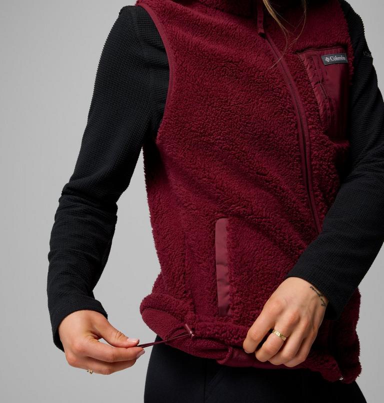 Chaleco sherpa de forro polar West Bend II para mujer, Color: Rich Wine, image 7
