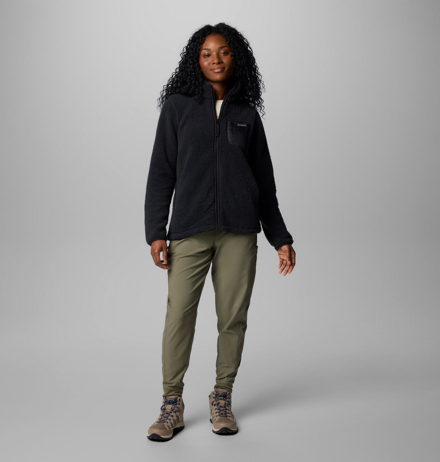 Женская куртка Columbia West Bend Full Zip II Fleece, цвет: Чёрный, вариант 1 — фото 3