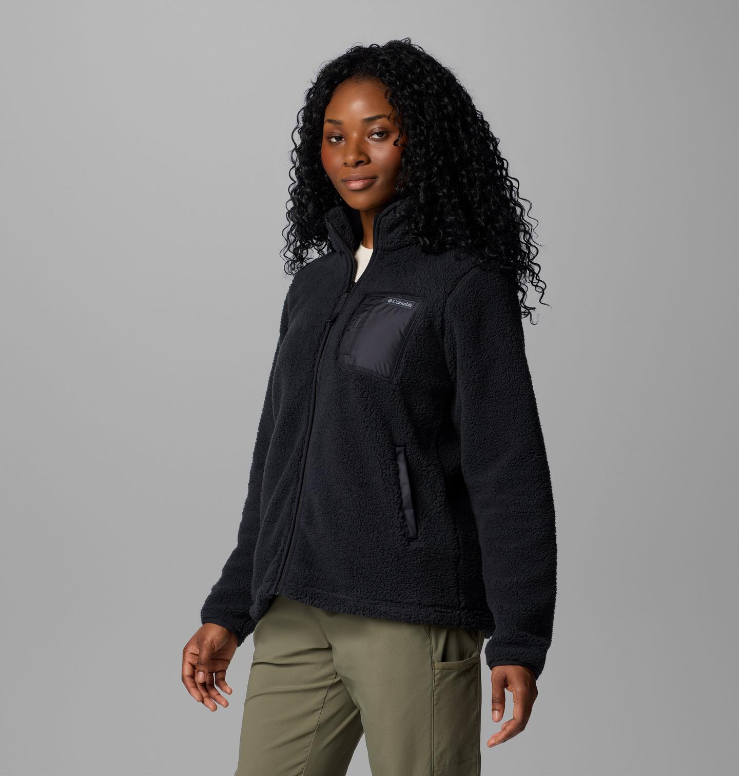 Женская куртка Columbia West Bend Full Zip II Fleece, цвет: Чёрный, вариант 1 — фото 4