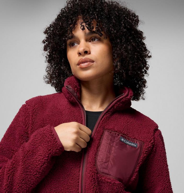 Chaqueta sherpa West Bend II para mujer, Color: Rich Wine, image 6