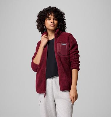 Women's West Bend II Sherpa Jacket, Color: Rich Wine, image 1