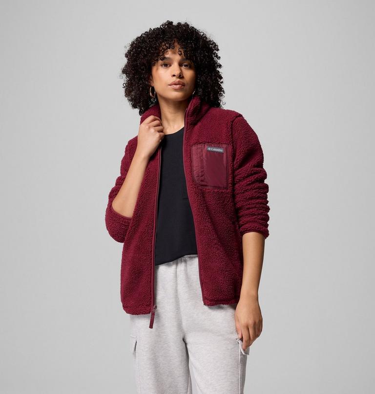 Chaqueta sherpa West Bend II para mujer, Color: Rich Wine, image 1