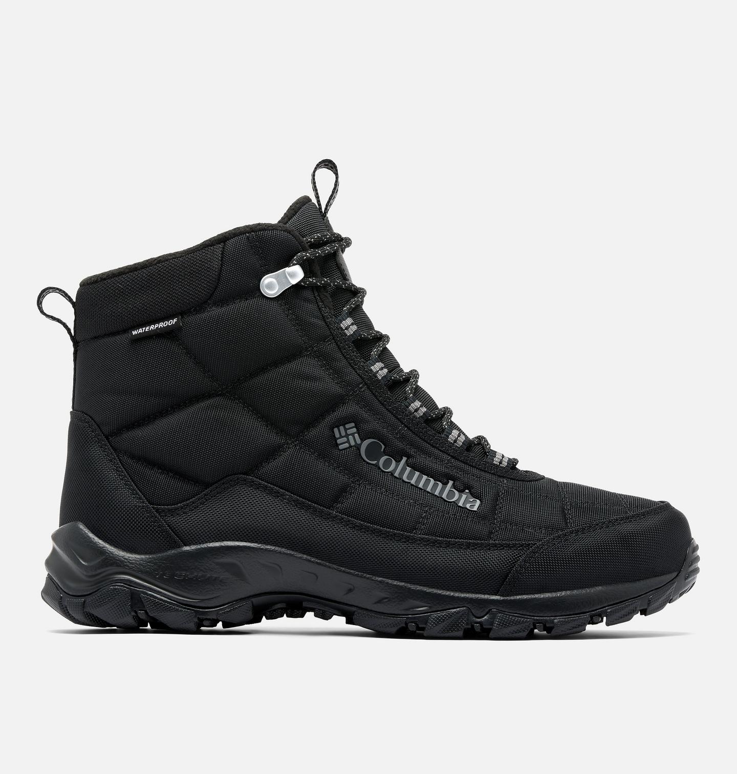 Мужские ботинки Columbia Firecamp Boot широкие, цвет: Чёрный / Серый — фото 1