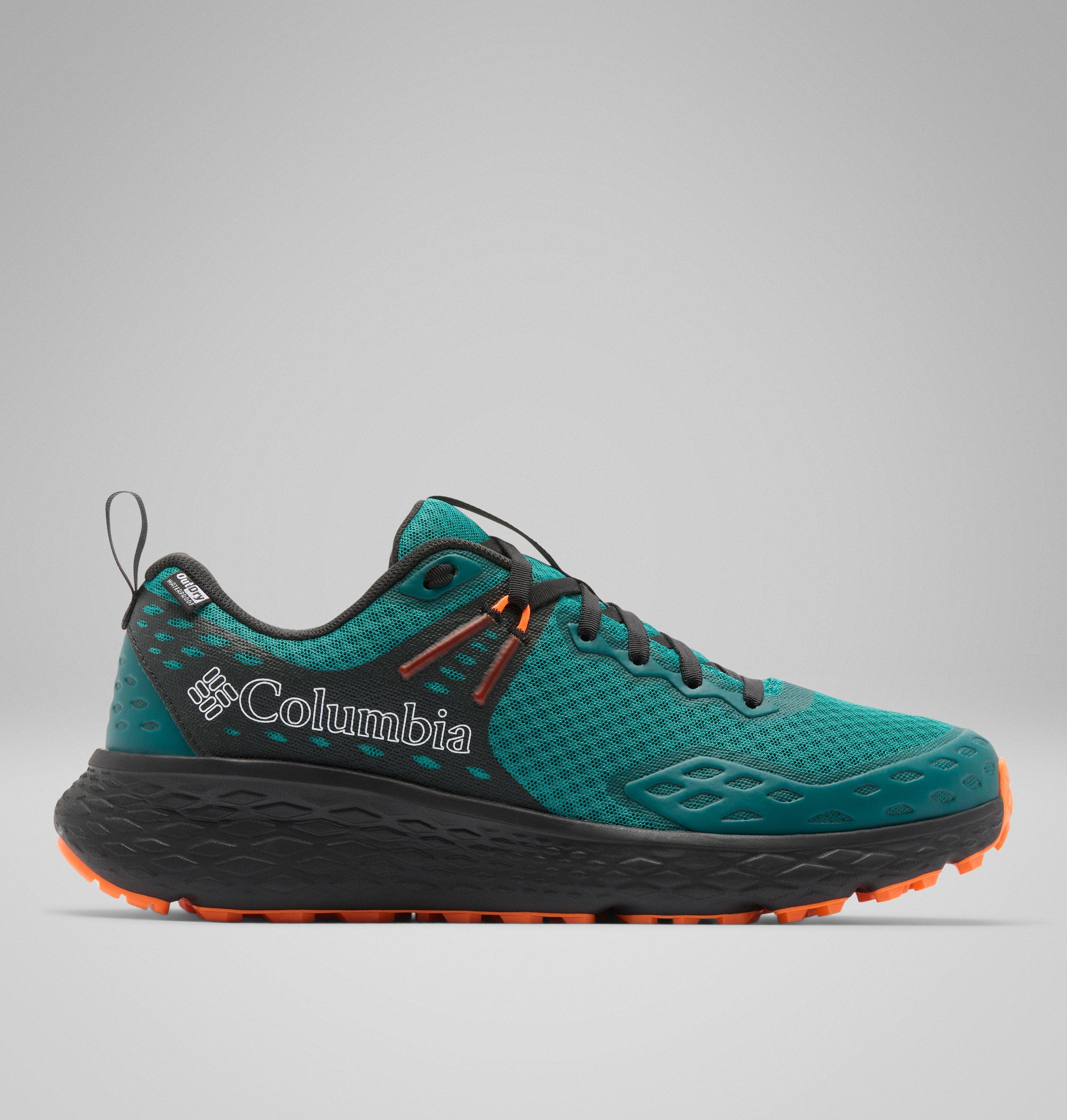 Columbia Sportswear Men's Green Columbia - Konos™ Trs Ii Outdry™ Hiking Shoe - Teal Chloride, Blaze Size 10.5 Uk