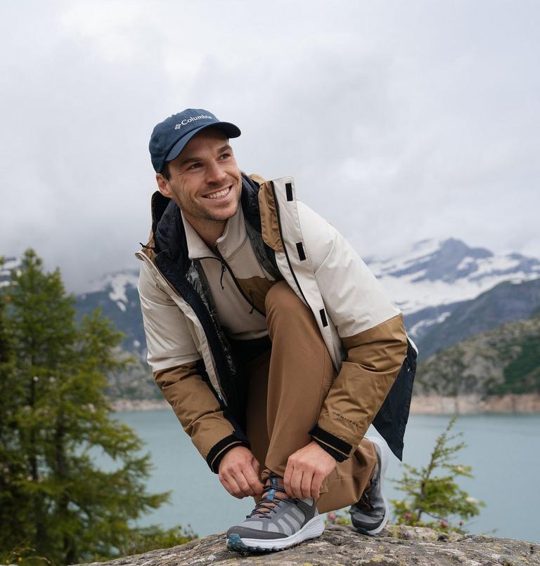 Men's Konos Xcel II Waterproof Low Hiking Shoe, Color: Monument, Cloudburst, image 10