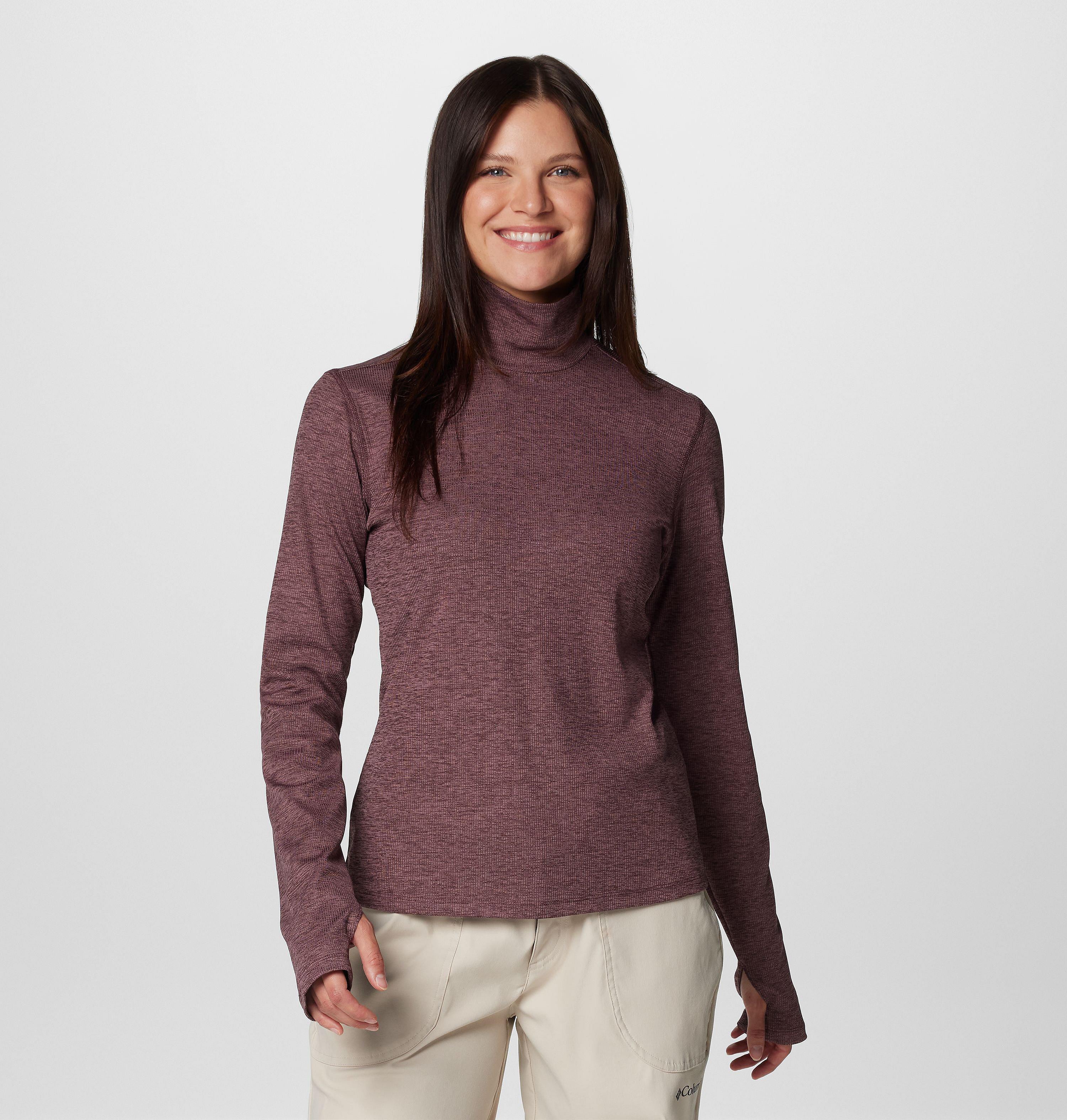 Women's Boundless Days Knit Turtleneck Long Sleeve Shirt 1