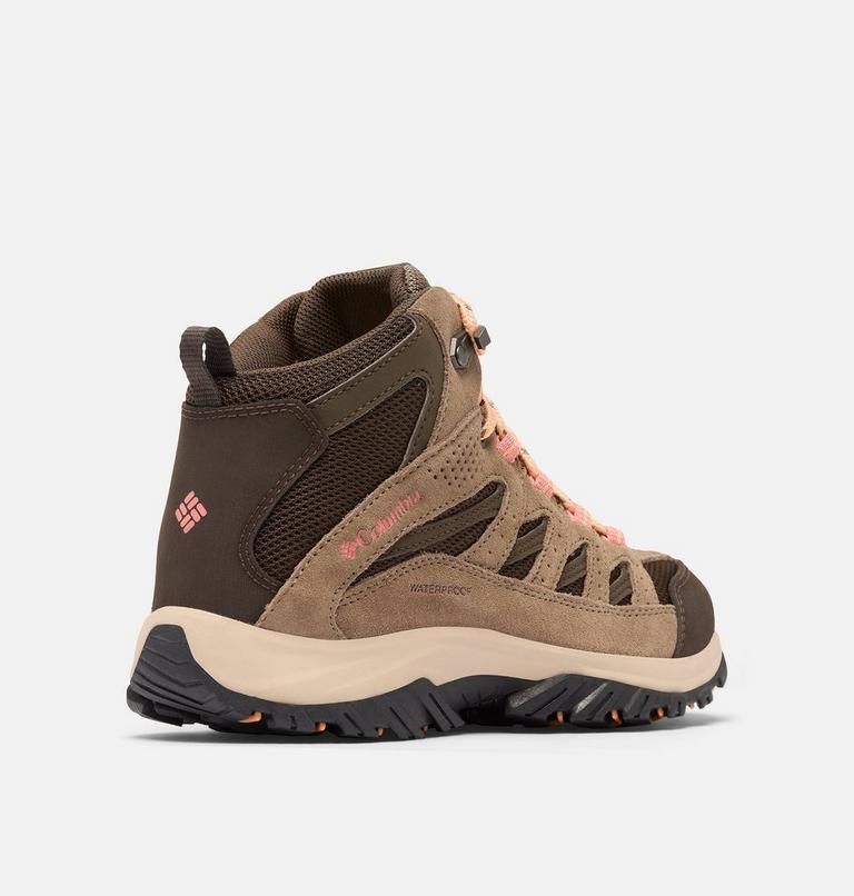 Zapatillas para caminar impermeables de media caña Crestwood II para mujer, Color: Cordovan, Mud, image 9