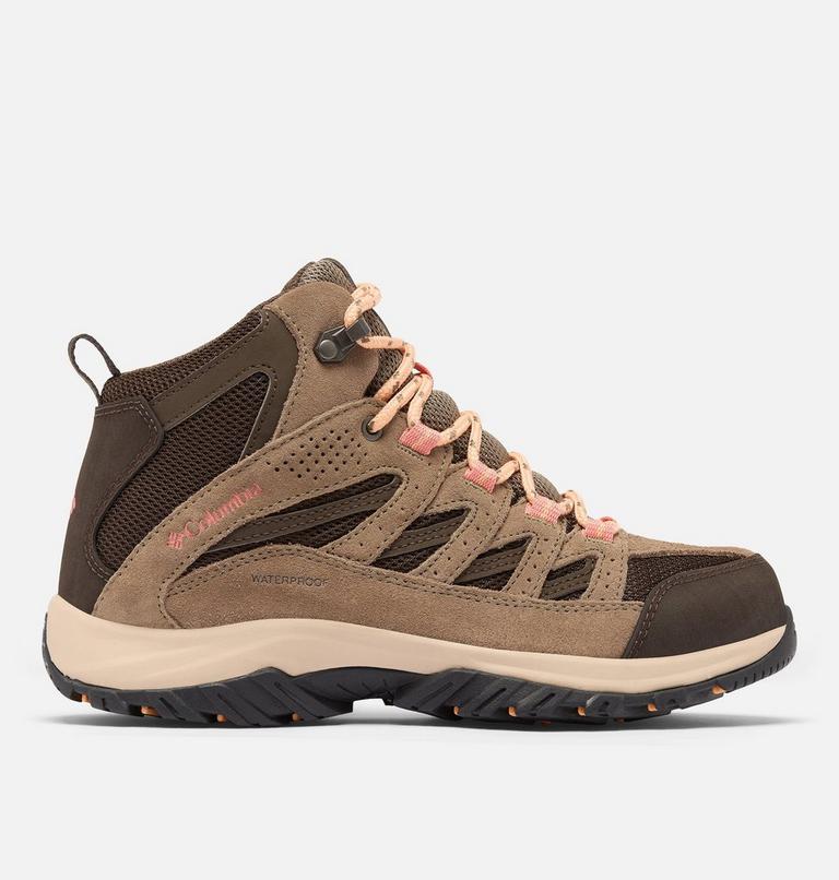 Zapatillas para caminar impermeables de media caña Crestwood II para mujer, Color: Cordovan, Mud, image 1