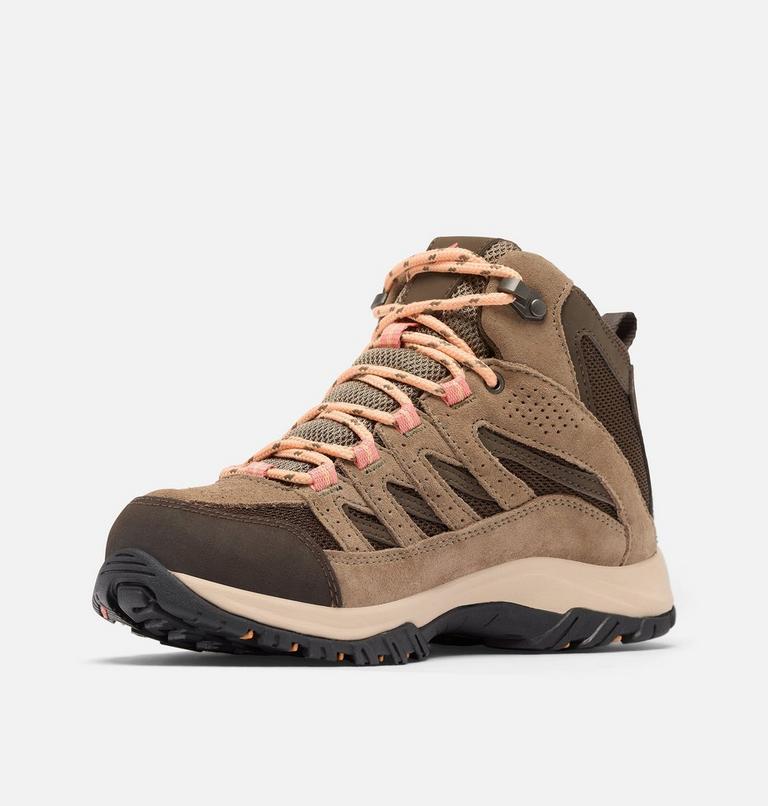 Zapatillas para caminar impermeables de media caña Crestwood II para mujer, Color: Cordovan, Mud, image 7