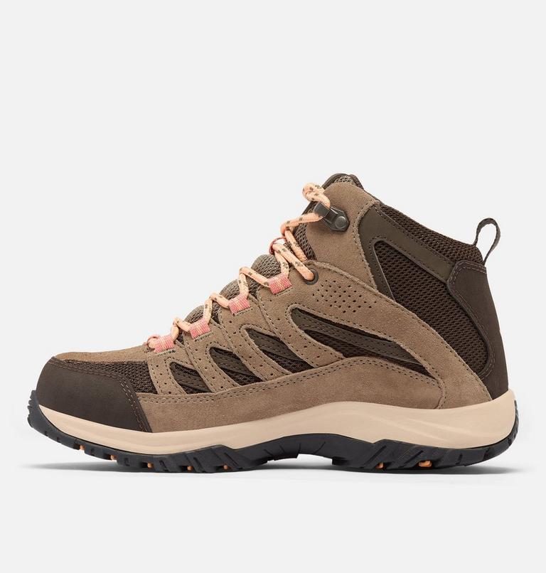 Zapatillas para caminar impermeables de media caña Crestwood II para mujer, Color: Cordovan, Mud, image 6