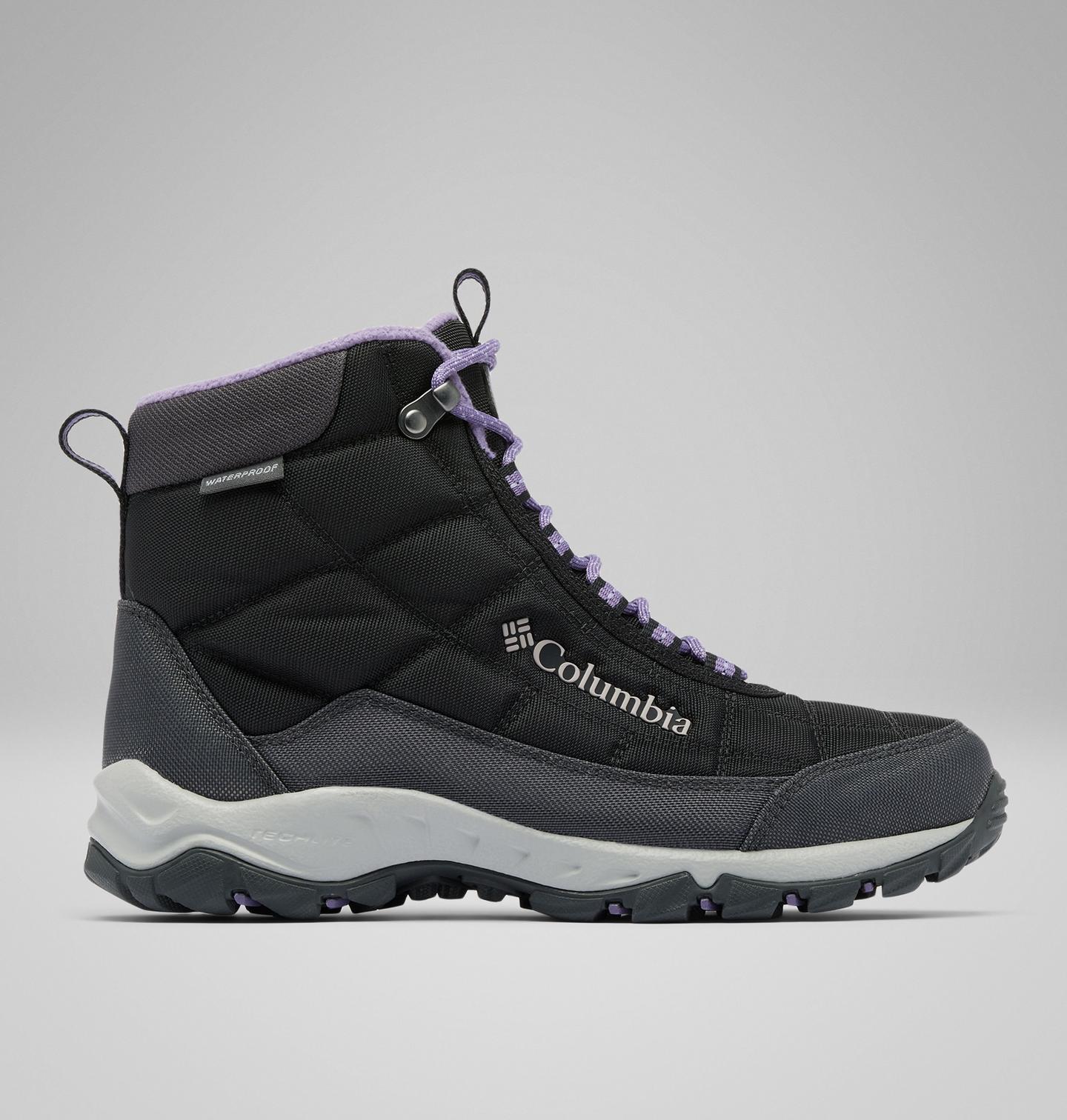 Женские ботинки Columbia Firecamp Boot, цвет: Чёрный / Фиолетовый — фото 1