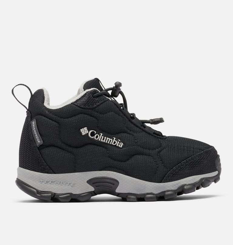 Kids' Firecamp III Mid Waterproof Walking Shoe, Color: Black, Monument, image 1