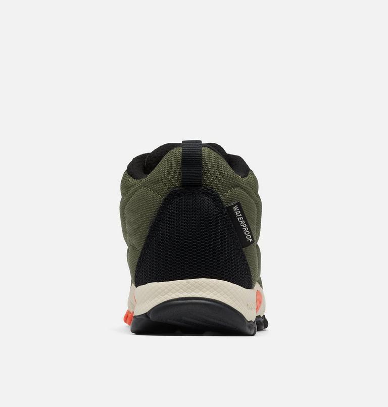 Kids' Firecamp III Mid Waterproof Walking Shoe, Color: Nori, Red Quartz, image 8