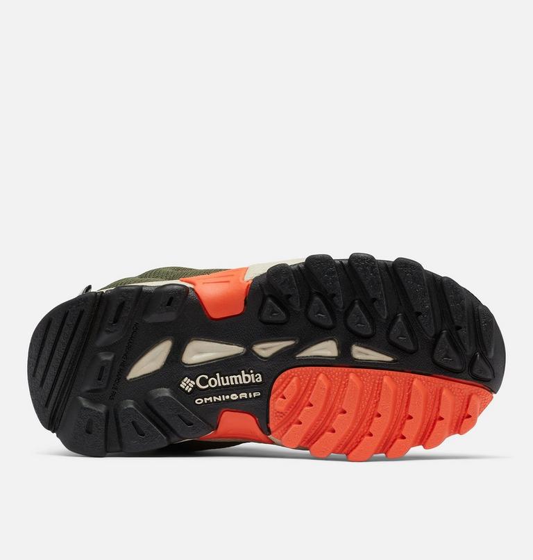 Kids' Firecamp III Mid Waterproof Walking Shoe, Color: Nori, Red Quartz, image 4