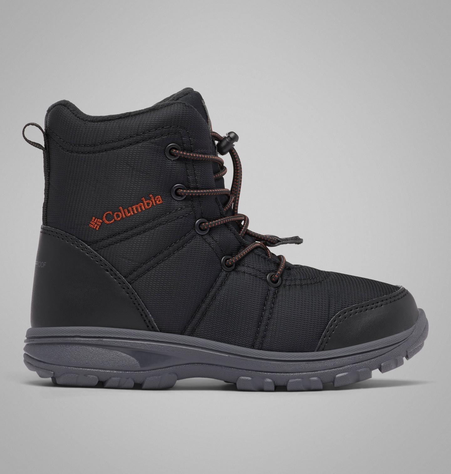 Детские ботинки Columbia Fairbanks Omni-Heat Boot, цвет: Чёрный / Красный — фото 1