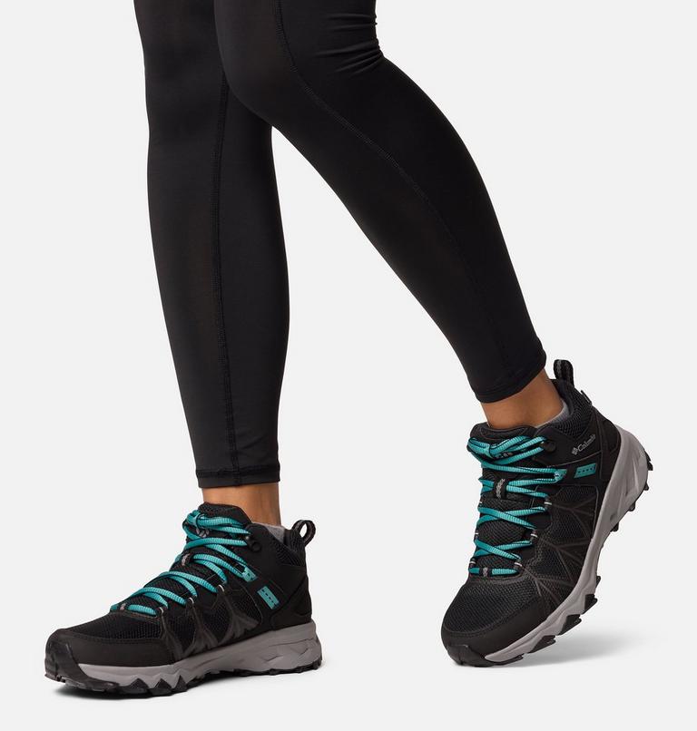 Women's Peakfreak II Mid Outdry Hiking Shoe, Color: Black, Teal, image 10