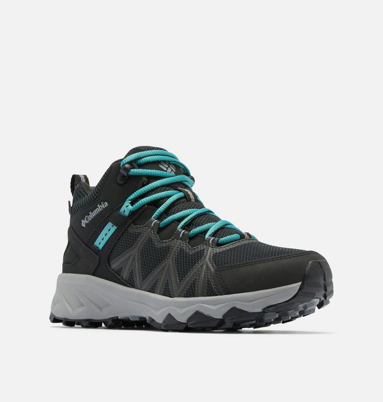 Women's Peakfreak II Mid Outdry Hiking Shoe, Color: Black, Teal, image 3