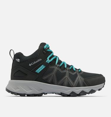 Women's Peakfreak II Mid Outdry Hiking Shoe, Color: Black, Teal, image 5