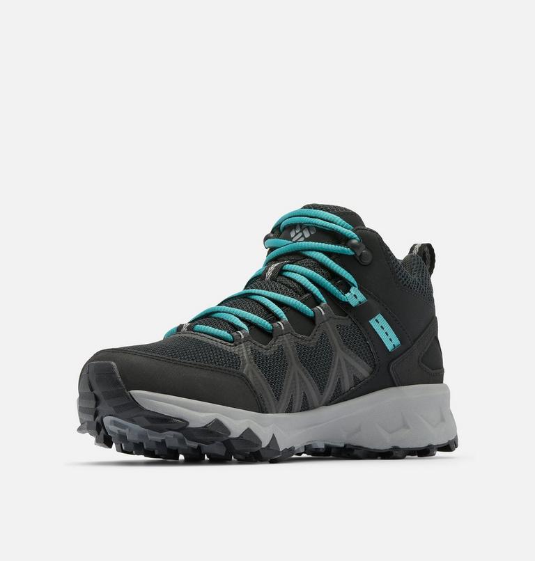 Women's Peakfreak II Mid Outdry Hiking Shoe, Color: Black, Teal, image 7