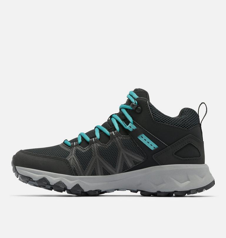 Women's Peakfreak II Mid Outdry Hiking Shoe, Color: Black, Teal, image 6