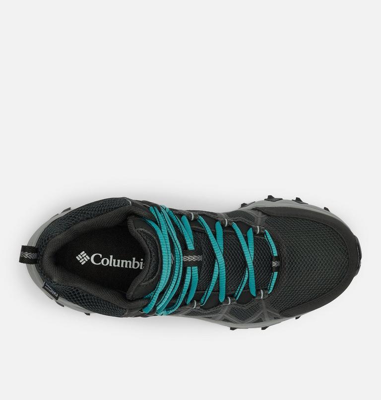 Women's Peakfreak II Mid Outdry Hiking Shoe, Color: Black, Teal, image 4