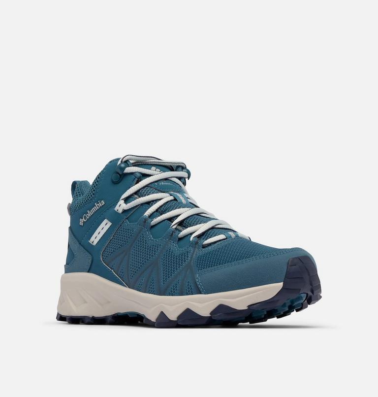 Zapatillas de senderismo de media caña Peakfreak II Outdry para mujer, Color: Blue Heron, Skylight, image 3