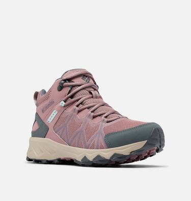 Women's Peakfreak II Mid Outdry Hiking Shoe, Color: Fig, Cool Green, image 15