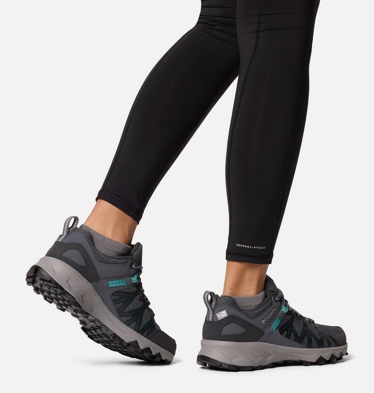 Zapatillas de senderismo Peakfreak II Outdry para mujer, Color: Graphite, Teal, image 10