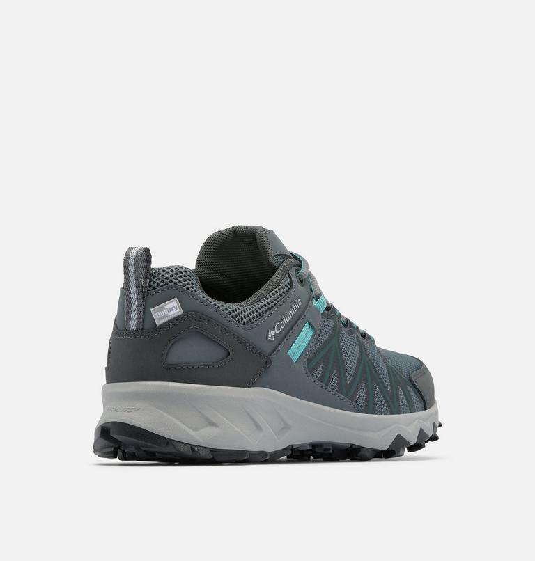 Zapatillas de senderismo Peakfreak II Outdry para mujer, Color: Graphite, Teal, image 9