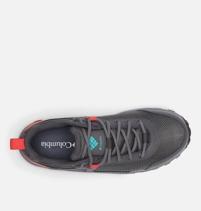 Women's Trailstorm Ascend Waterproof Shoe, Color: Dark Grey, Red Coral, image 3