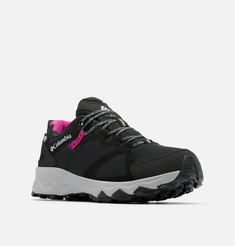 Women's Peakfreak Hera II OutDry Hiking Shoe, Color: Black, Wild Fuchsia, image 3