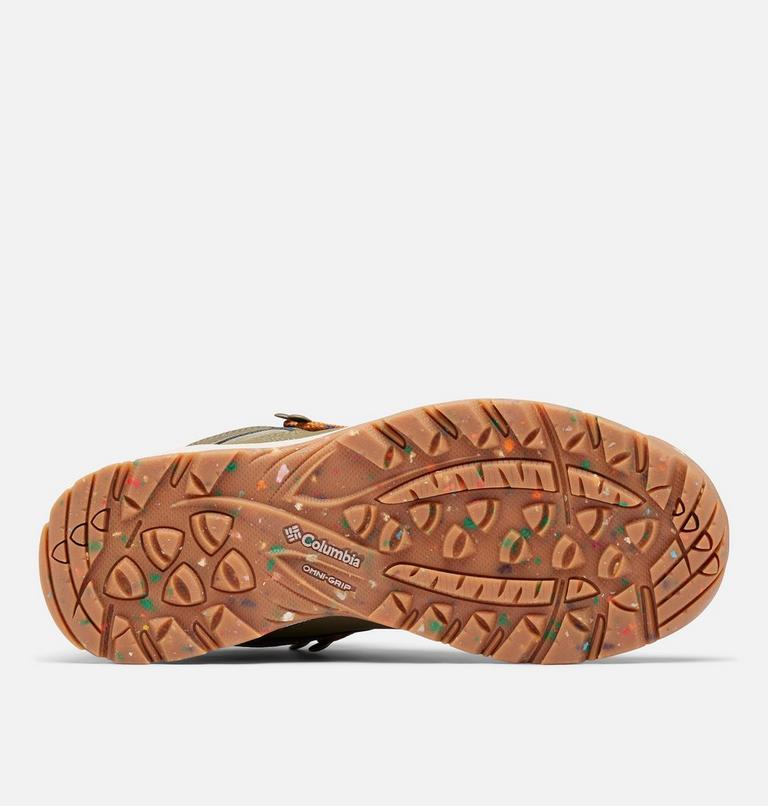 Women's Newton Ridge III Omni-Heat Waterproof Winter Hiking Boot, Color: Stone Green, Canyon Sun, image 5