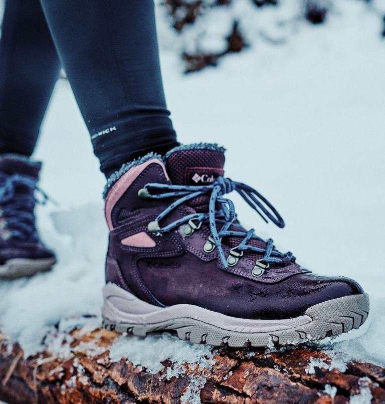Women's Newton Ridge III Omni-Heat Waterproof Winter Hiking Boot, Color: Moonvista, Vapor, image 11