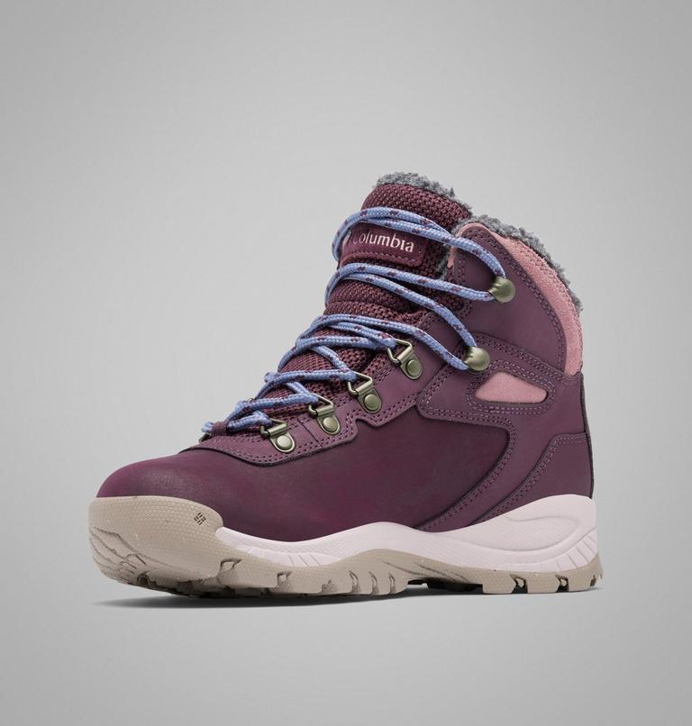 Women's Newton Ridge III Omni-Heat Waterproof Winter Hiking Boot, Color: Moonvista, Vapor, image 7