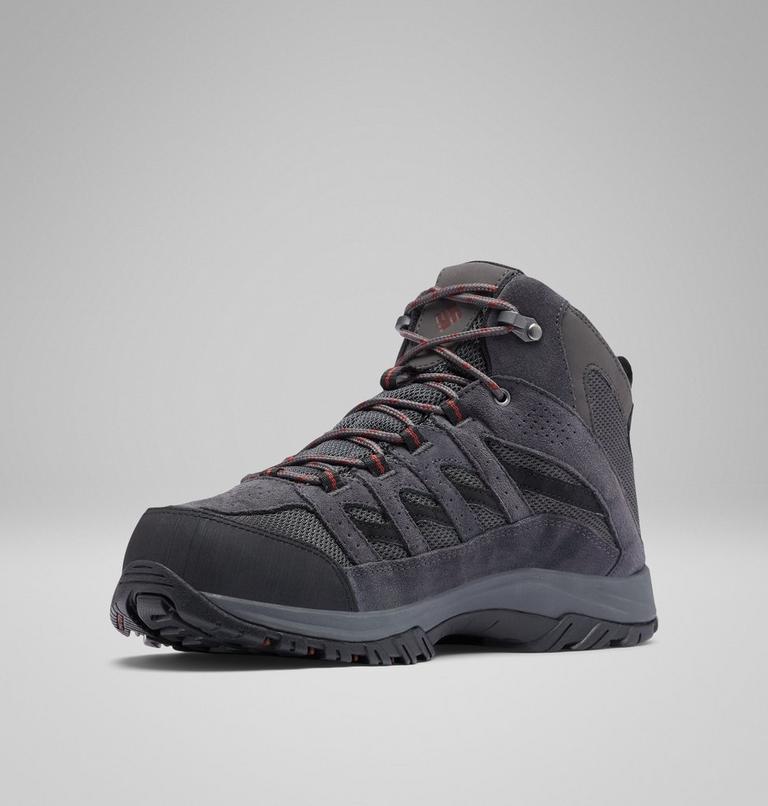 Scarpe da camminata impermeabili Crestwood II Mid da uomo, Color: Dark Grey, Deep Rust, image 8