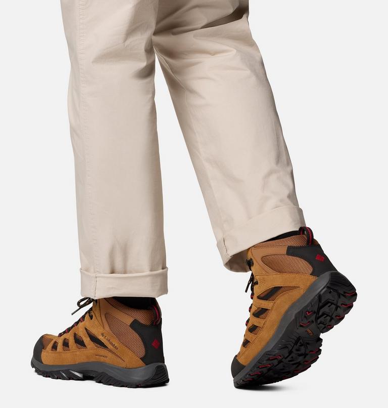 Men's Crestwood II Mid Waterproof Walking Shoe, Color: Camel Brown, Mountain Red, image 10