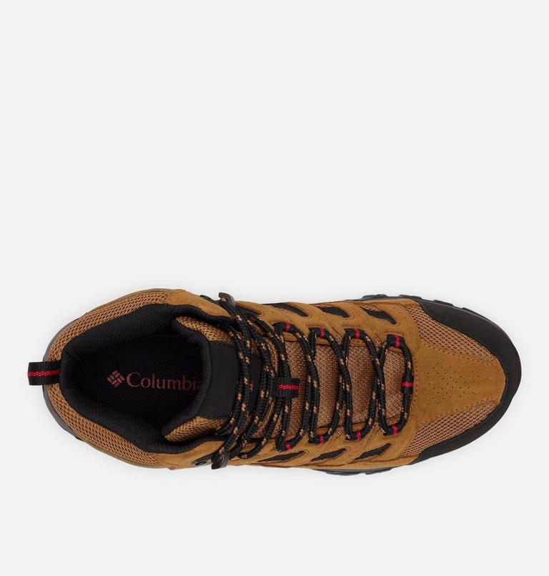 Men's Crestwood II Mid Waterproof Walking Shoe, Color: Camel Brown, Mountain Red, image 4