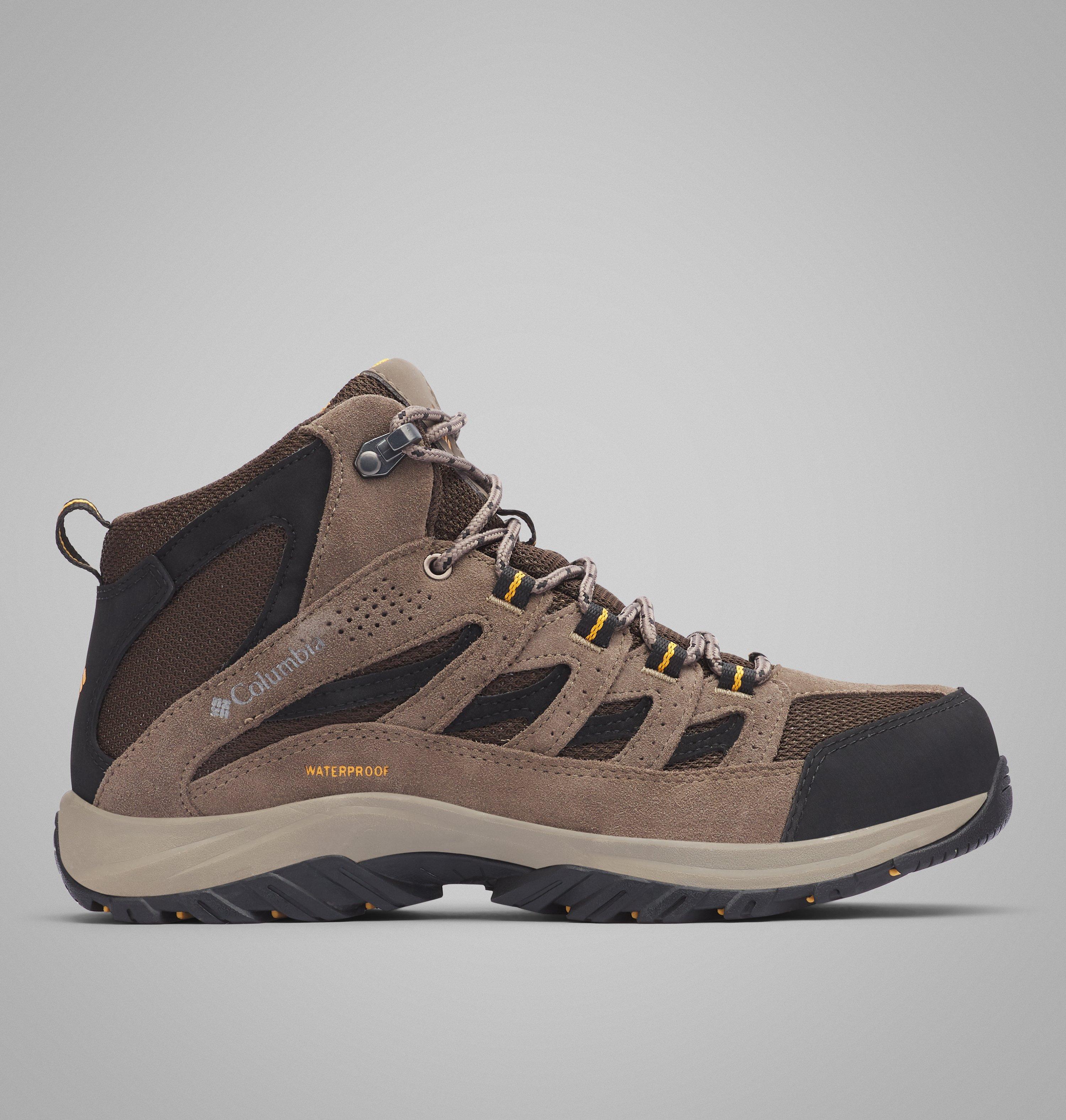 Columbia Sportswear Men's Brown Columbia - Crestwood™ Ii Mid Waterproof Walking Shoe - Cordovan, Squash Size 9.5 Uk