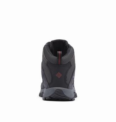 Zapatillas impermeables para caminar de media caña Crestwood para hombre - anchas, Color: Dark Grey, Deep Rust, image 4