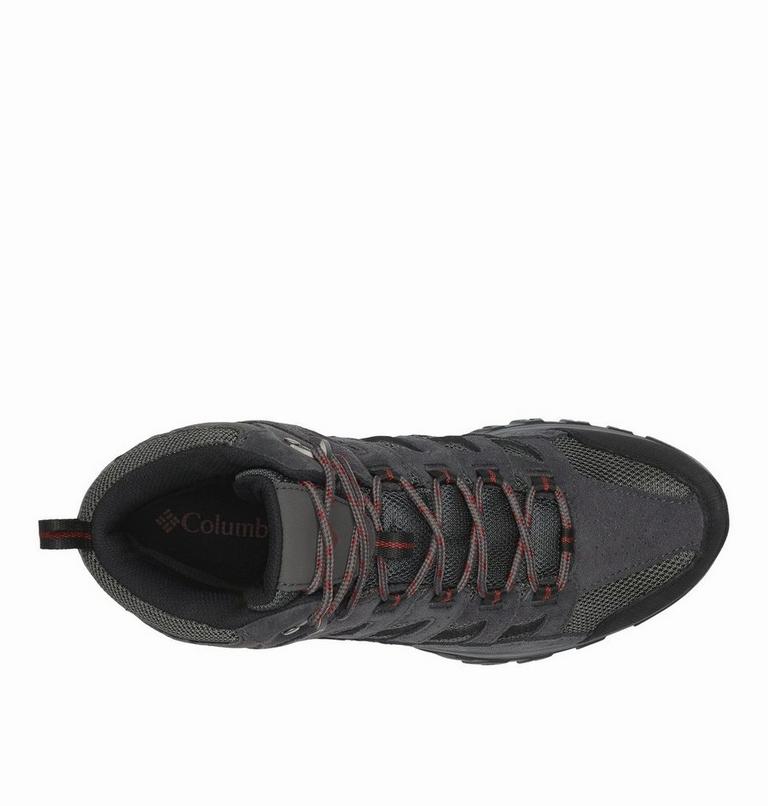 Men's Crestwood Mid Waterproof Walking Shoe - Wide, Color: Dark Grey, Deep Rust, image 4