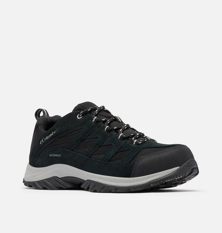 Zapatillas para caminar impermeables Crestwood II para hombre, Color: Black, Columbia Grey, image 3