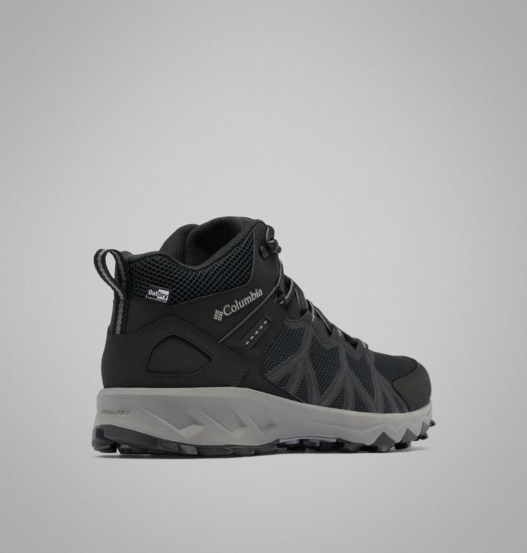 Zapatillas de senderismo de media caña Peakfreak II Outdry para hombre, Color: Black, Titanium II, image 9