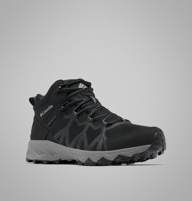 Zapatillas de senderismo de media caña Peakfreak II Outdry para hombre, Color: Black, Titanium II, image 3