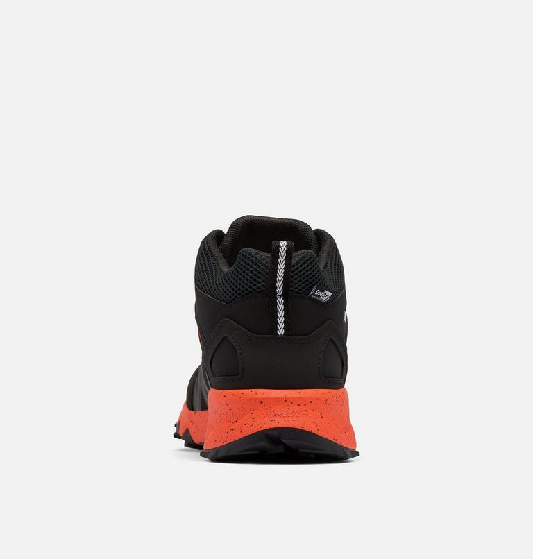 Zapatillas de senderismo de media caña Peakfreak II Outdry para hombre, Color: Black, Red Quartz, image 2