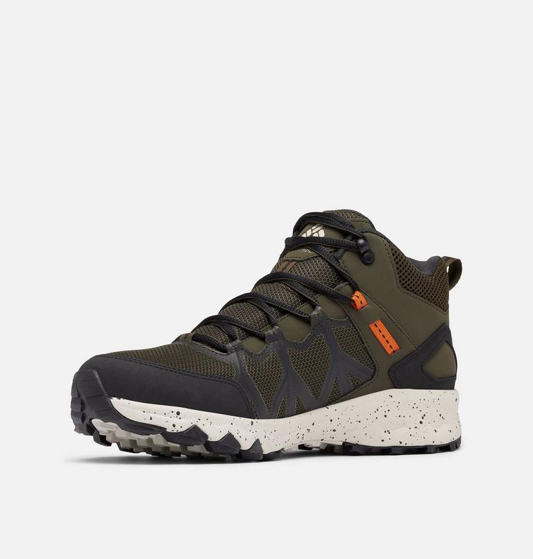 Men's Peakfreak II Mid Outdry Hiking Shoe, Color: Deep Olive, Desert Sun, image 7