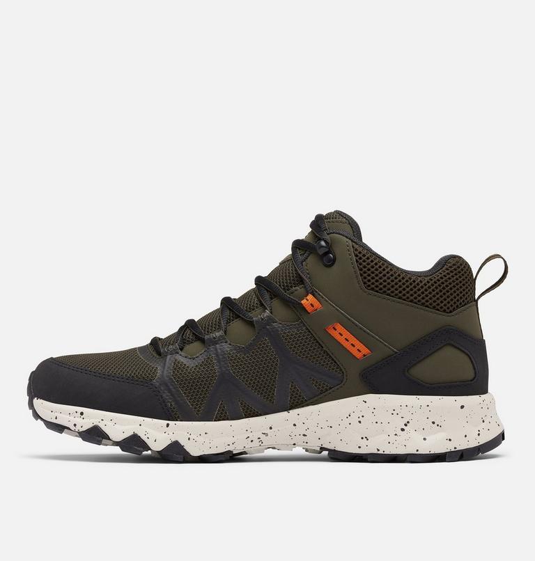 Men's Peakfreak II Mid Outdry Hiking Shoe, Color: Deep Olive, Desert Sun, image 6