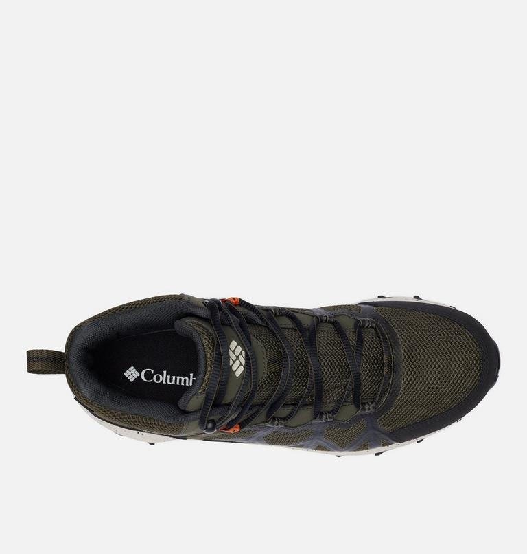 Men's Peakfreak II Mid Outdry Hiking Shoe, Color: Deep Olive, Desert Sun, image 4