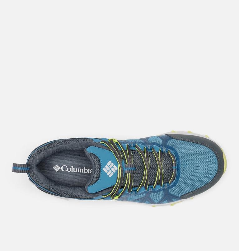 Zapatillas de senderismo Peakfreak II Outdry para hombre, Color: Mineral Blue, Fresh Kiwi, image 4